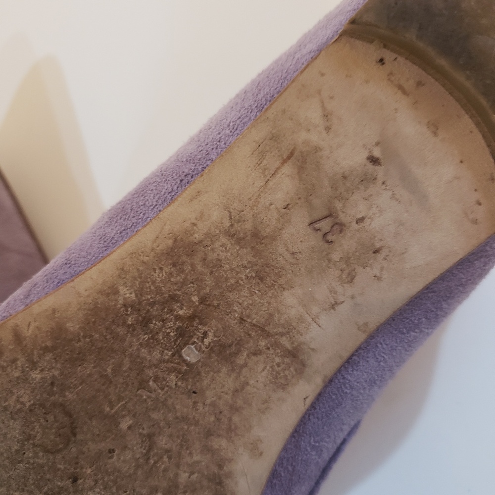 Manolo Blahnik suede lavender flats sz 37 - Picture 6 of 6